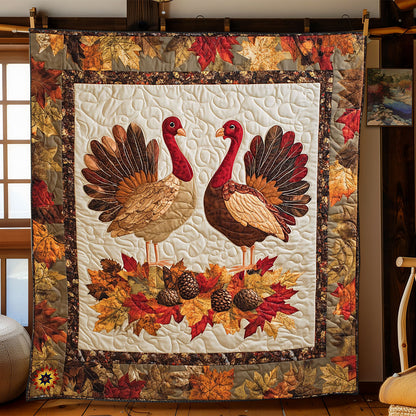 Rustic Turkey Charm WJ2612020CL Quilt