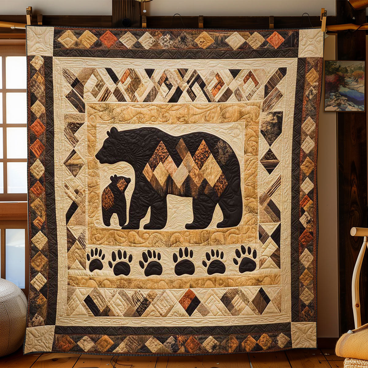 Sacred Mama Bear WN0404039CL Quilt