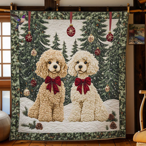 Festive Poodles WN1511039CL Quilt