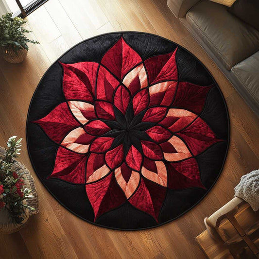 Passion Flower WN2904042CL Quilted Round Mat
