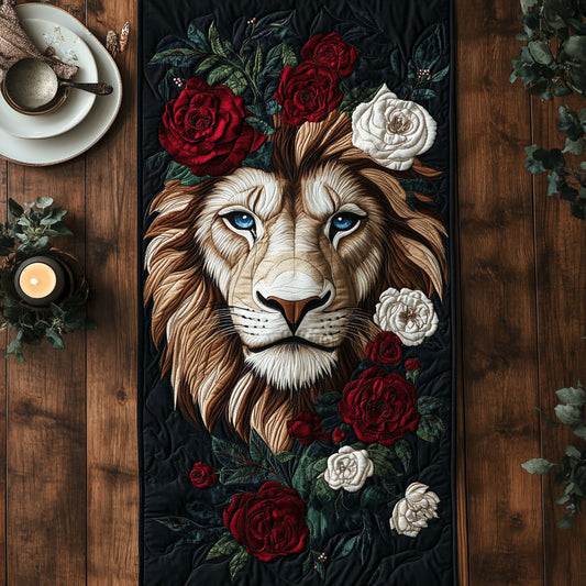 Floral Lion CW0506019CL Quilted Table Runner