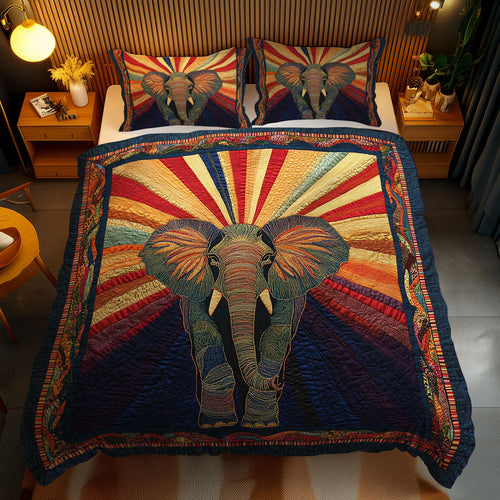 Sunburst Elephant WN1002083CL Duvet Cover Set