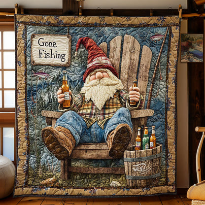 Gnome And Fish Tales WN1205054CL Quilt