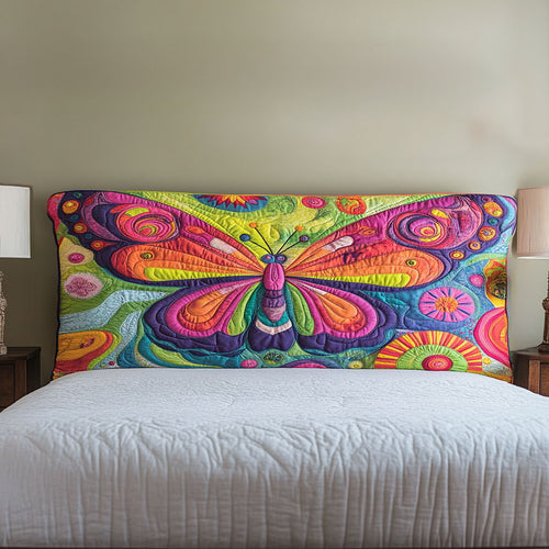 Joyful Butterfly WN1912029CL Quilted Headboard Slipcover