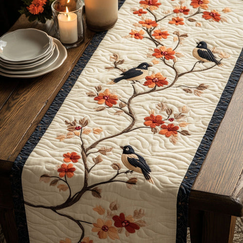 Petal Wing CW0306038CL Quilted Table Runner