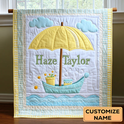 Umbrella Dream WN0108051CL Personalized Baby Quilt