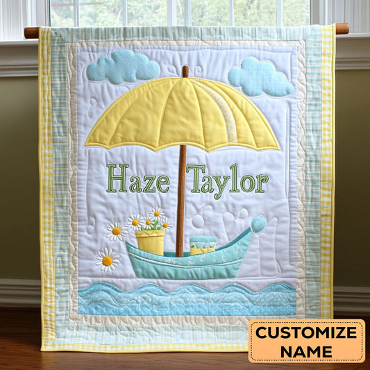 Umbrella Dream WN0108051CL Personalized Baby Quilt