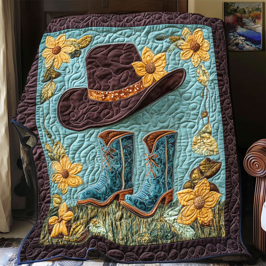 Wildflower Cowboy Boots WY2108054CL Quilt