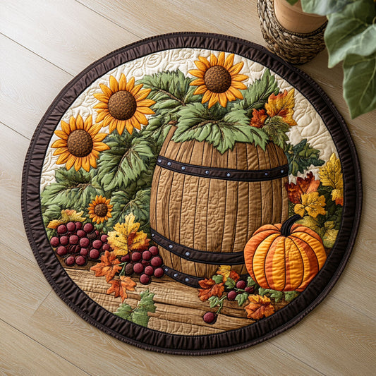 Autumn Bounty CW1306001CL Quilted Round Mat