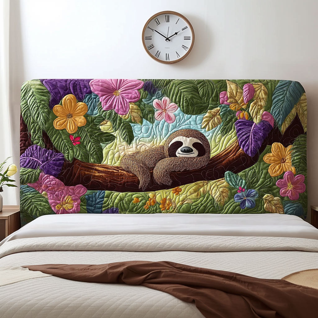 Chilling Sloth QA2812021CL Quilted Headboard Slipcover