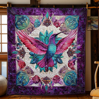 Mandala Flower Hummingbird WY0201036CL Quilt