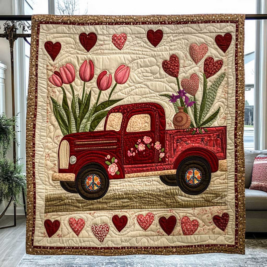 Cute Tulip Truck WP1812014CL Quilt