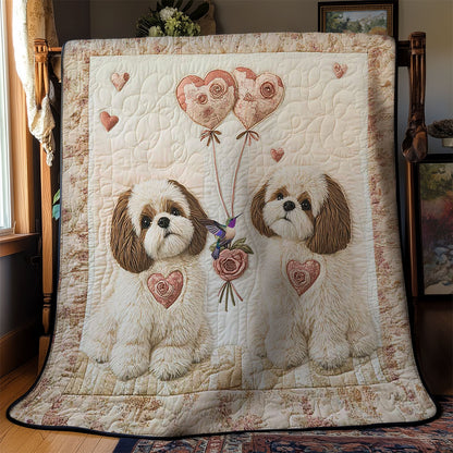 Shih Tzu Love WN2412016CL Quilt