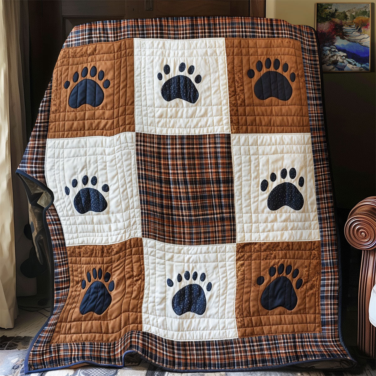 Lumberjack Paws WY0703028CL Quilt