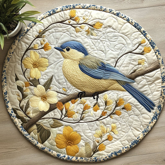 Chick Flower CW0606028CL Quilted Round Mat