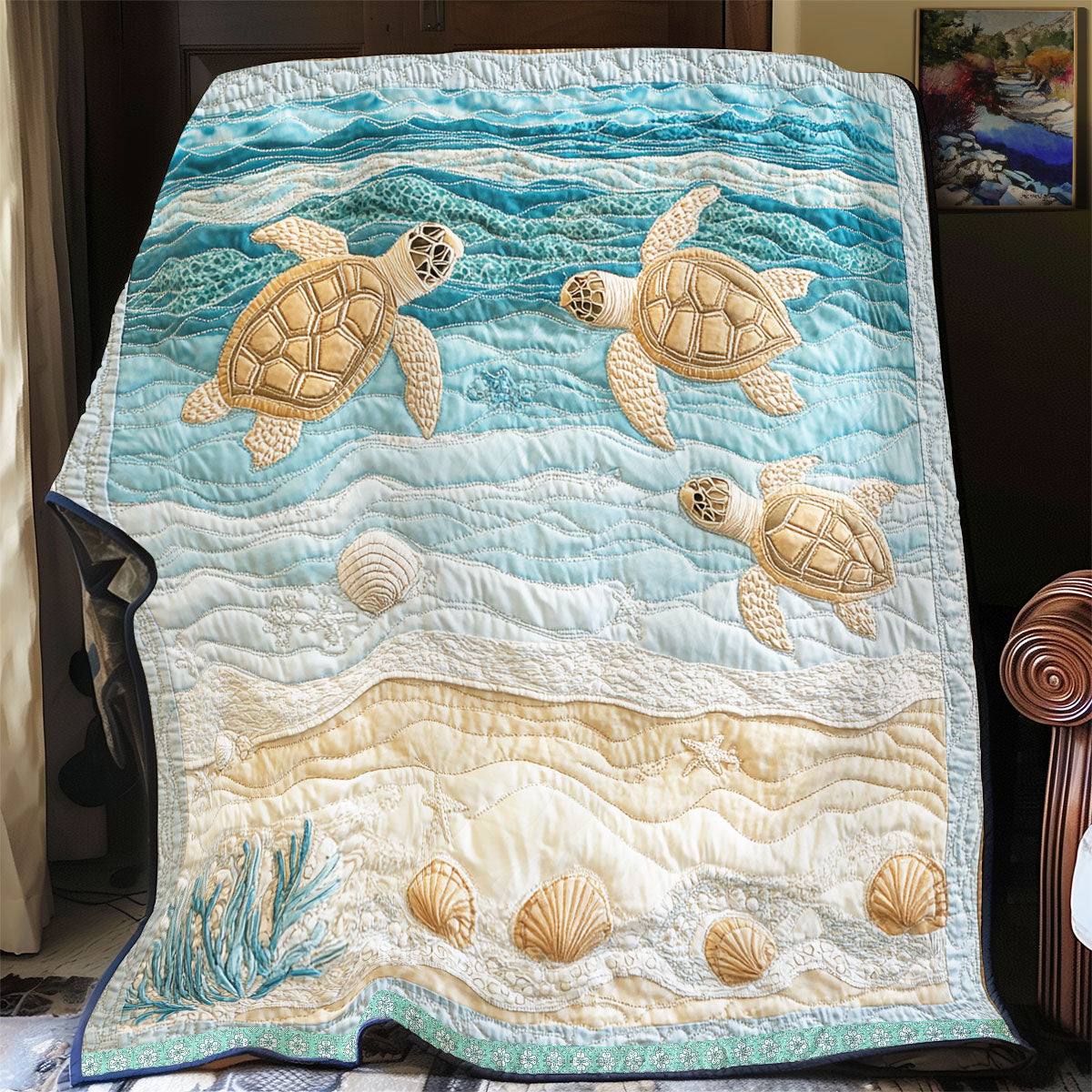 Graceful Turtle WX2412025CL Quilt