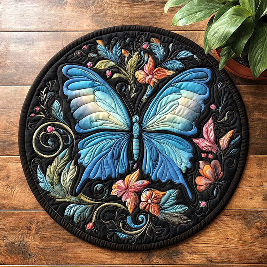 Mystic Butterfly CW1705211CL Quilted Round Mat
