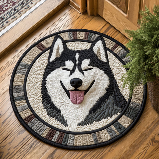 Happy Day CP0407061CL Quilted Round Mat