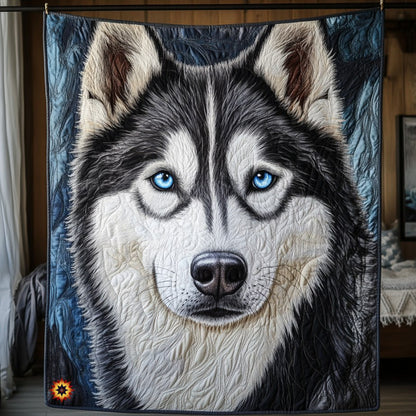 Siberian Husky WU0711010CL Quilt