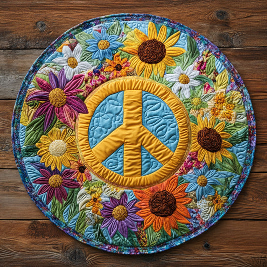 Hippie CW1405091CL Quilted Round Mat