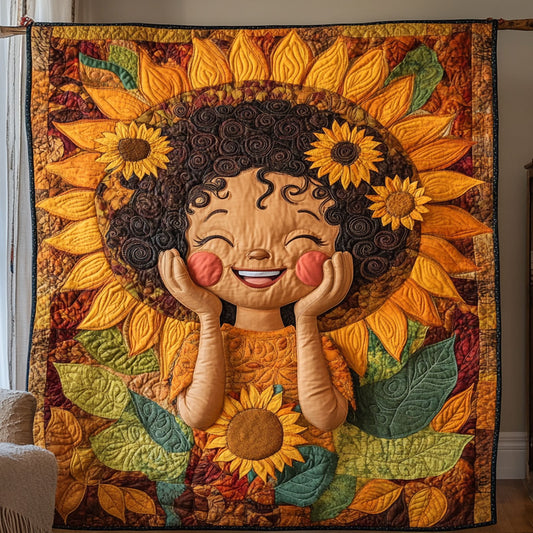 Baby Girl Sunflower WY1706004CL Quilt