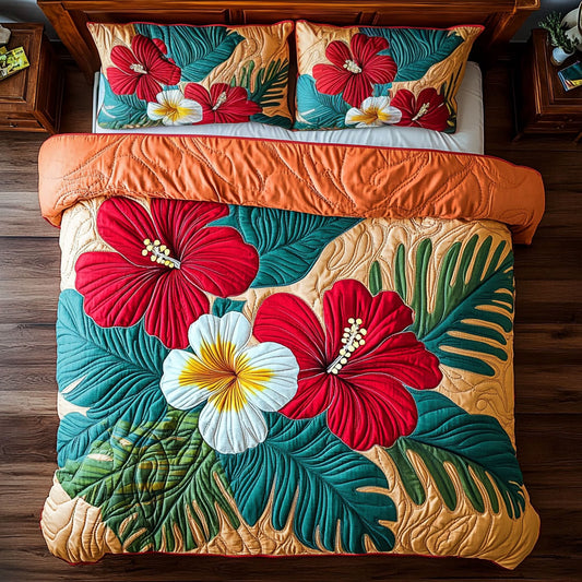 Hibiscus Inferno WY2406009CL Duvet Cover Set