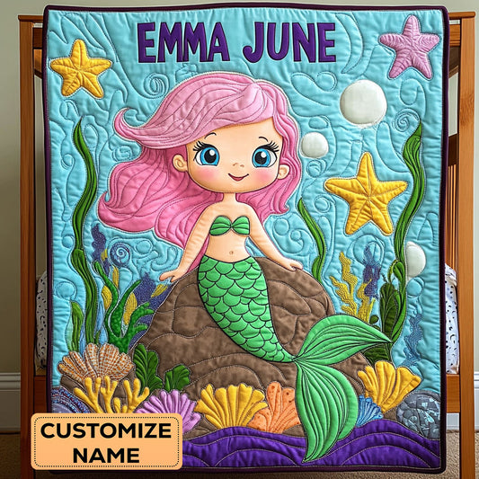Ariel Daydream WY0108001CL Personalized Baby Quilt