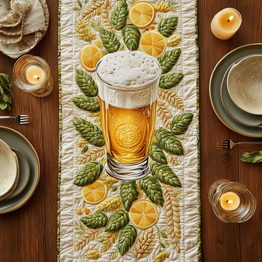 Best Beer CW1606006CL Quilted Table Runner