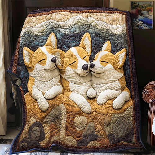 Sleeping Corgi WX3105063CL Quilt