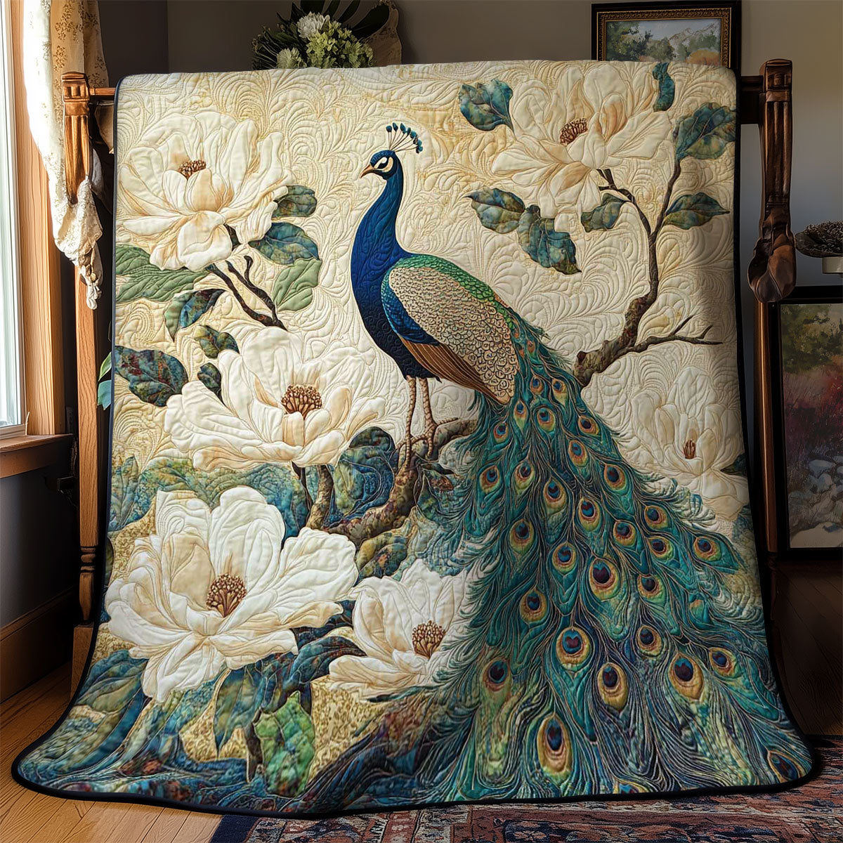 Enchanted Peacock WN2203034CL Quilt