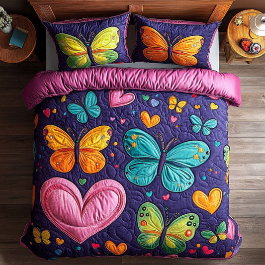 Whimsical Heart Butterfly WY2006024CL Duvet Cover Set