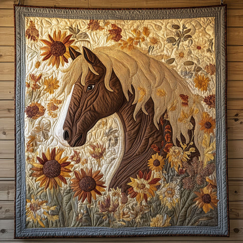 Floral Horse CW1706017CL Quilt