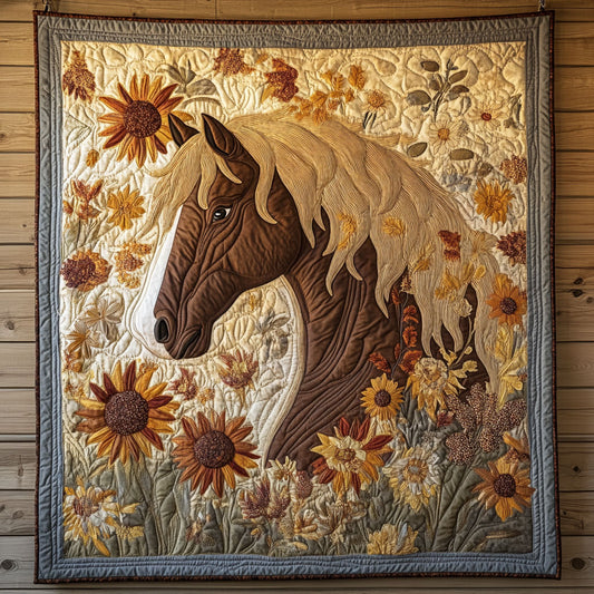 Floral Horse CW1706017CL Quilt