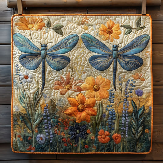 Vibrant Floral Dragonfly XK2509006CL Quilt