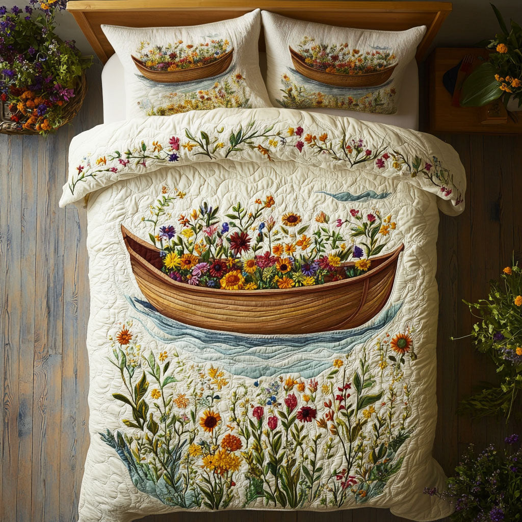 Floating Flowers WY2003025CL Duvet Cover Set