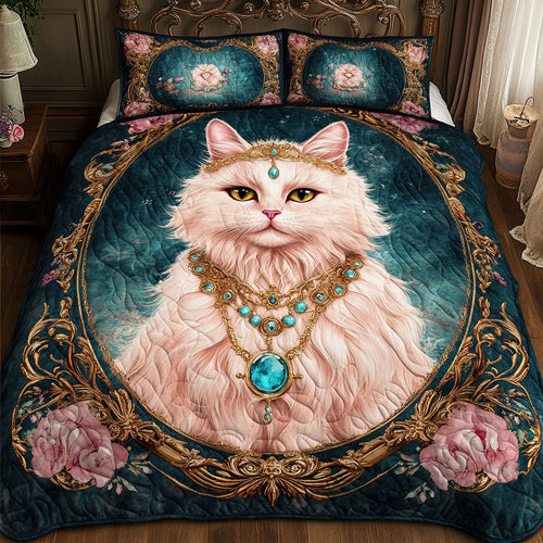 Pink Cat Flower WT0702005CL Duvet Cover Set