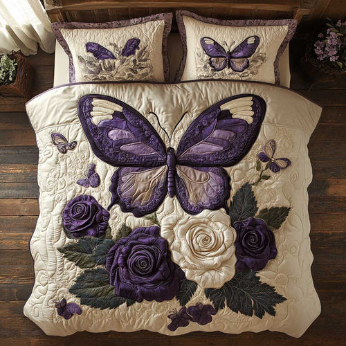 Purple Mornach Butterfly WP0602008CL Duvet Cover Set