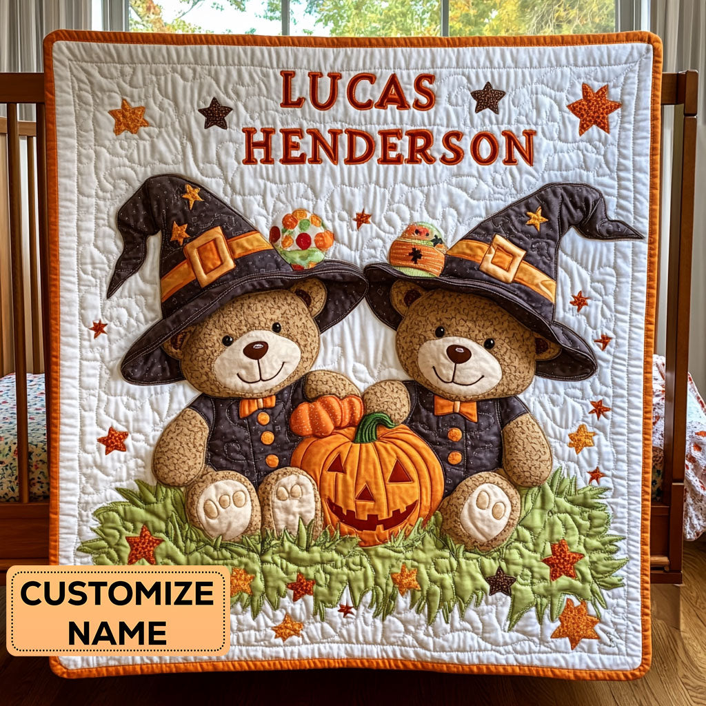 Spooky Snuggles CP3107067CL Personalized Baby Quilt