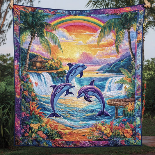 Dolphin Rainbow WT1501004CL Quilt