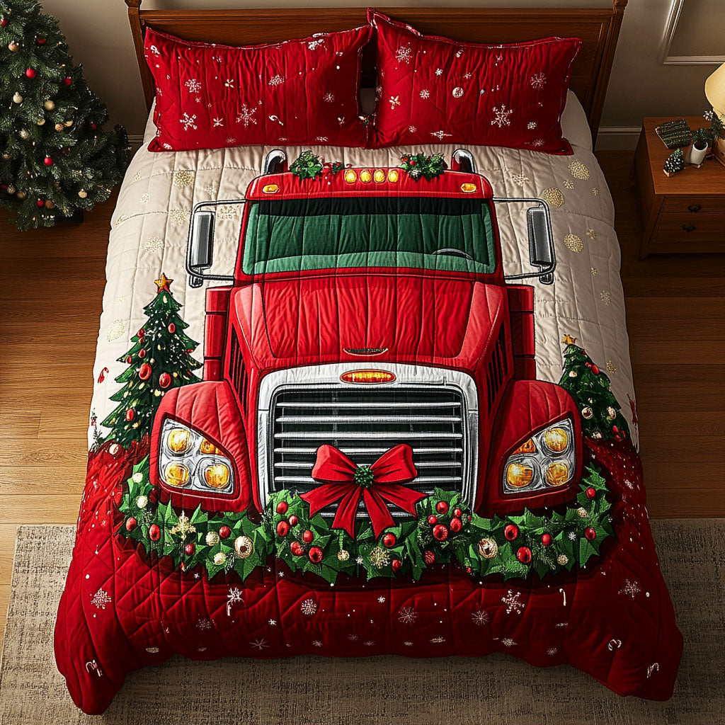Holiday Truck CW1111075CL Duvet Cover Set