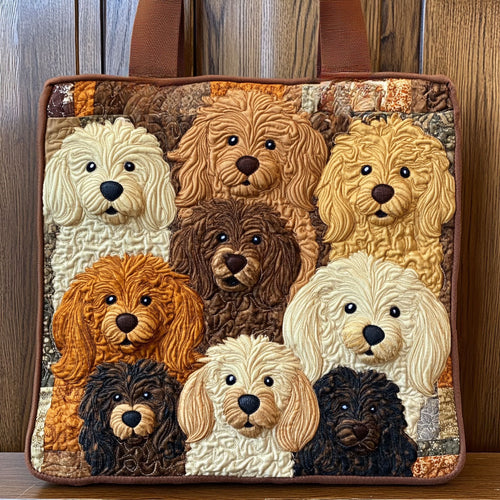 Dog Cozy Nest WN1511026CL Quilted Tote Bag