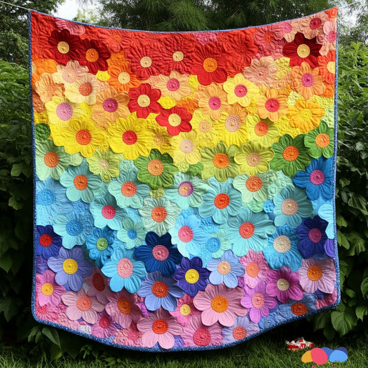 Rainbow Blooming CP1005003CL Quilt