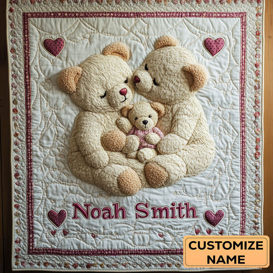 Snuggle Family WY2507019CL Personalized Baby Quilt