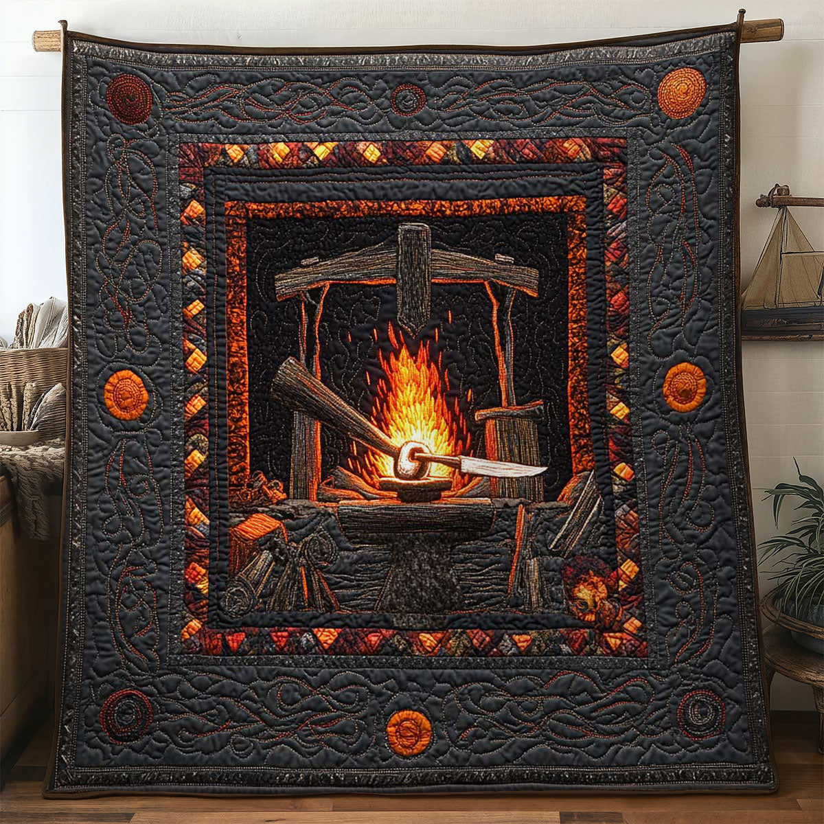 Blacksmith’s Flame WN2104006CL Quilt