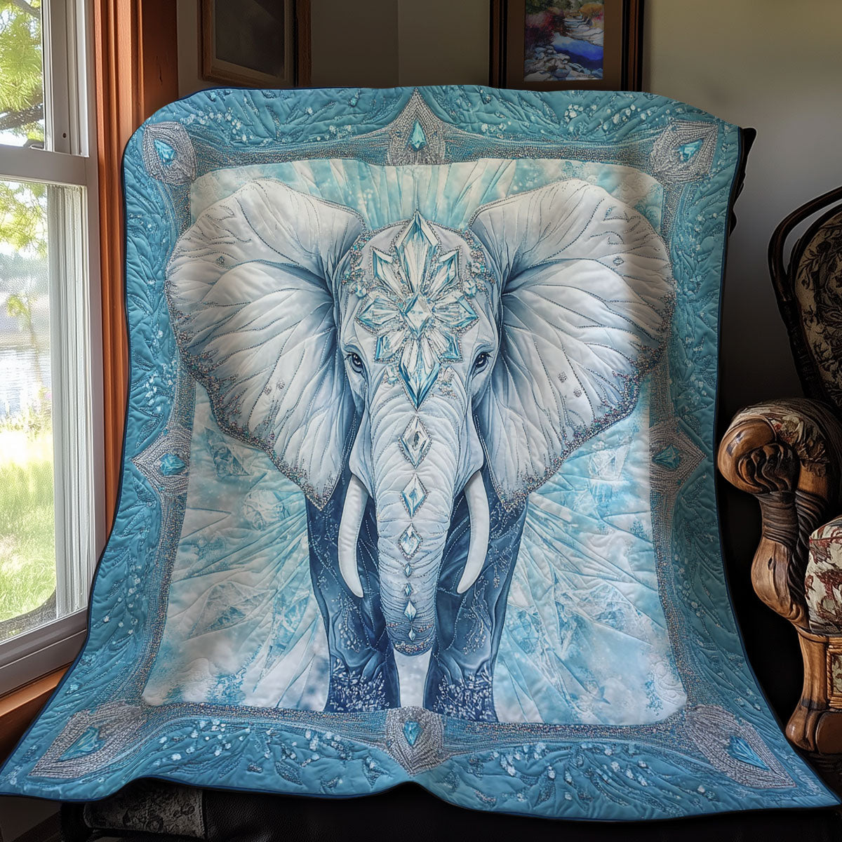 Ice Elephant WY3012020CL Quilt