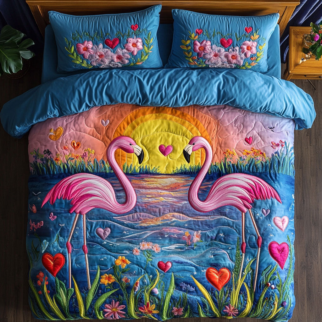 Beautiful Lovebirds CQ2605009CL Duvet Cover Set
