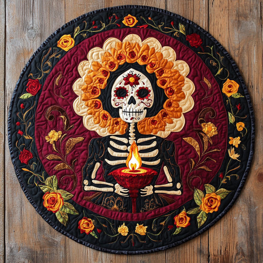 Soul Bloom DH0410066CL Quilted Round Mat