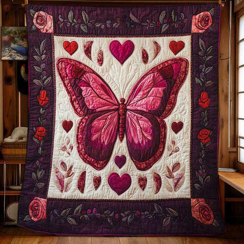 Butterfly In Romantic Garden WY1802007CL Quilt