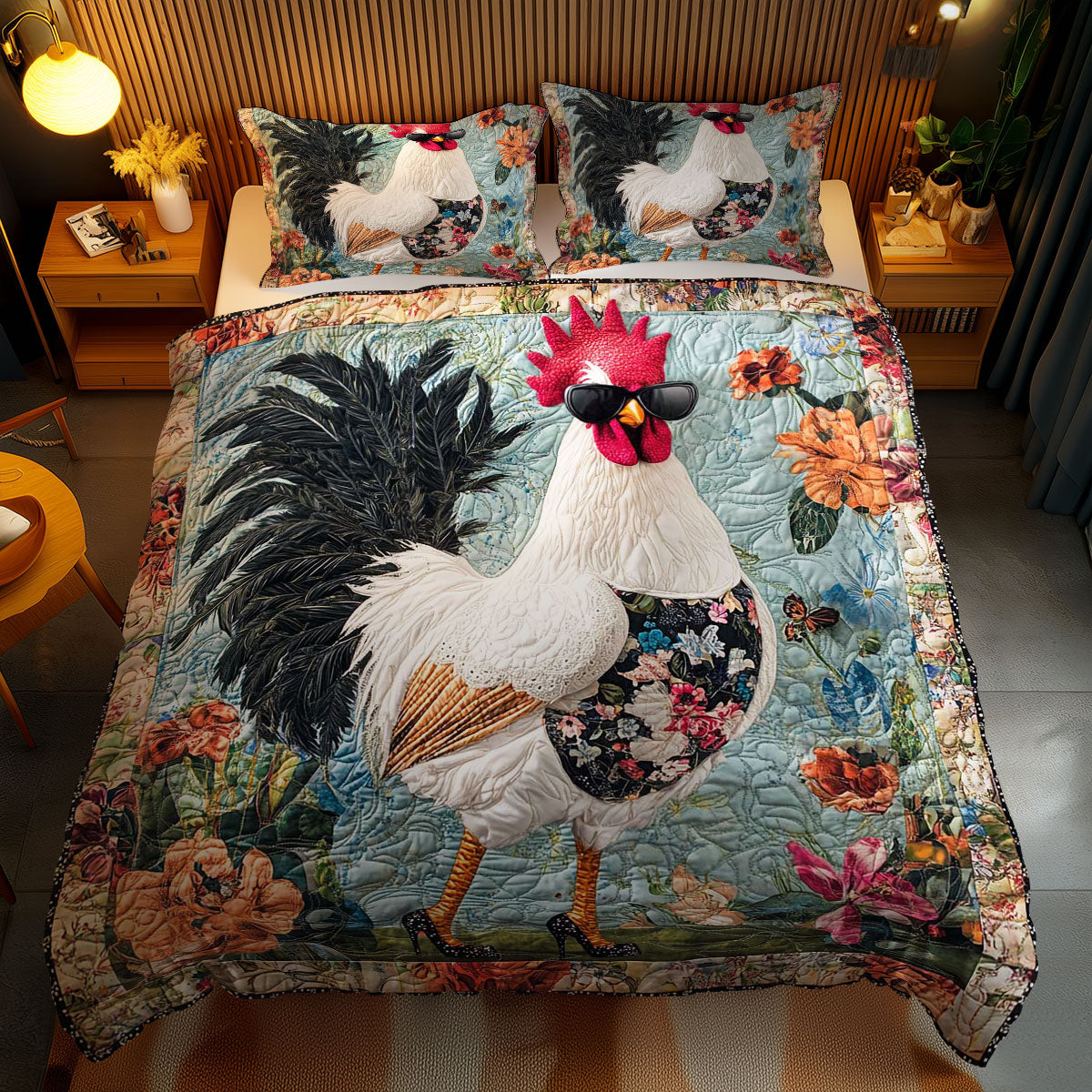 Stylish Chicken WN1303202CL Duvet Cover Set