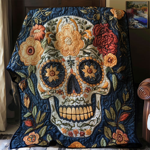Skull Flower YR1410012CL Quilt